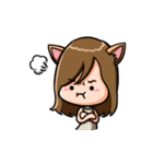 Adorable Girl - nekomimi（個別スタンプ：32）