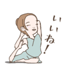 のんびりヨギーニ（文字あり）（個別スタンプ：5）