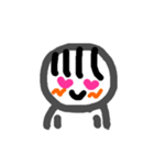 顔の表情する子（個別スタンプ：3）