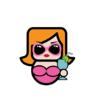Square Salarywoman（個別スタンプ：1）