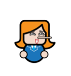 Square Salarywoman（個別スタンプ：3）