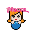 Square Salarywoman（個別スタンプ：6）