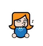Square Salarywoman（個別スタンプ：8）