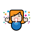 Square Salarywoman（個別スタンプ：9）