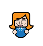 Square Salarywoman（個別スタンプ：10）