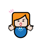 Square Salarywoman（個別スタンプ：17）