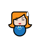 Square Salarywoman（個別スタンプ：18）