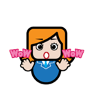 Square Salarywoman（個別スタンプ：19）