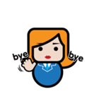 Square Salarywoman（個別スタンプ：23）