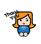 Square Salarywoman（個別スタンプ：24）
