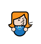 Square Salarywoman（個別スタンプ：28）