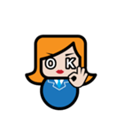 Square Salarywoman（個別スタンプ：33）