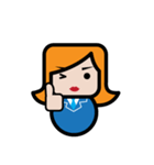 Square Salarywoman（個別スタンプ：35）