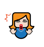 Square Salarywoman（個別スタンプ：38）