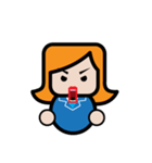Square Salarywoman（個別スタンプ：39）