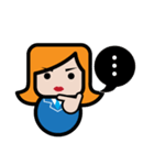 Square Salarywoman（個別スタンプ：40）