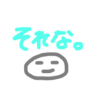 シンプルな返事。（個別スタンプ：7）