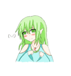 感情豊かなエルフ娘（個別スタンプ：9）