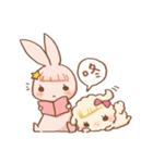 rabbit NANA ＆ sheep RIRI（個別スタンプ：1）