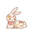 rabbit NANA ＆ sheep RIRI（個別スタンプ：2）