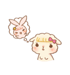 rabbit NANA ＆ sheep RIRI（個別スタンプ：6）