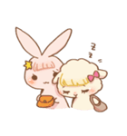 rabbit NANA ＆ sheep RIRI（個別スタンプ：9）