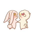 rabbit NANA ＆ sheep RIRI（個別スタンプ：11）