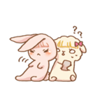 rabbit NANA ＆ sheep RIRI（個別スタンプ：13）