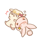rabbit NANA ＆ sheep RIRI（個別スタンプ：14）