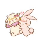 rabbit NANA ＆ sheep RIRI（個別スタンプ：16）