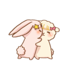 rabbit NANA ＆ sheep RIRI（個別スタンプ：17）