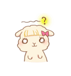 rabbit NANA ＆ sheep RIRI（個別スタンプ：21）