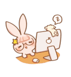 rabbit NANA ＆ sheep RIRI（個別スタンプ：34）