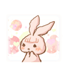 rabbit NANA ＆ sheep RIRI（個別スタンプ：40）
