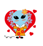 UFO small blue1（個別スタンプ：9）