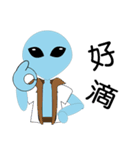 UFO small blue1（個別スタンプ：11）