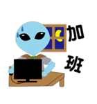 UFO small blue1（個別スタンプ：18）