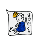可愛い お団子頭の女の子（個別スタンプ：1）
