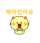 猫の感情スタンプ(韓国語)（個別スタンプ：14）