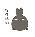 black black rabbit 4（個別スタンプ：3）