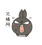black black rabbit 4（個別スタンプ：10）