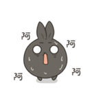 black black rabbit 4（個別スタンプ：12）