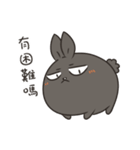 black black rabbit 4（個別スタンプ：14）