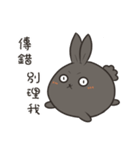 black black rabbit 4（個別スタンプ：15）