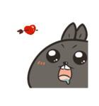 black black rabbit 4（個別スタンプ：22）