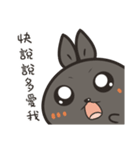 black black rabbit 4（個別スタンプ：27）