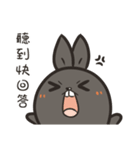 black black rabbit 4（個別スタンプ：32）