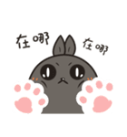 black black rabbit 4（個別スタンプ：35）