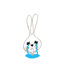 White Sky The Bunnybear Set1（個別スタンプ：9）