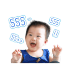 Little three monkey（個別スタンプ：35）